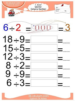 Çocuklar İçin toplam işlemi yaprak testleri 